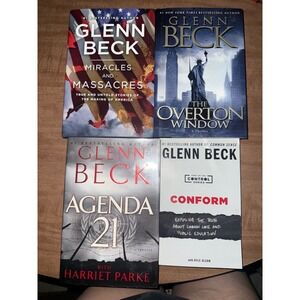 Glenn Beck Book Lot 4 Miracles and Massacres Overton Window Agenda 21 Conform